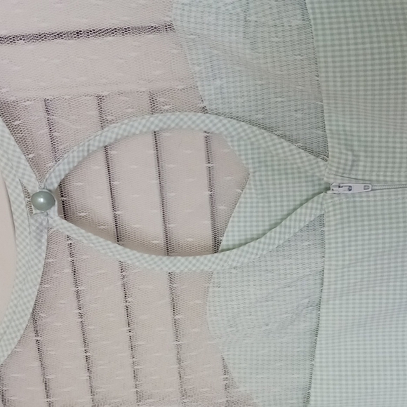 HELL Bunny Green Gingham A-line Retro Rockabilly Dress, Size XS - Picture 5 of 12